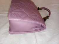 Logu's  Hand Cum Sling Leather Bag For Women  - Lavender Rose