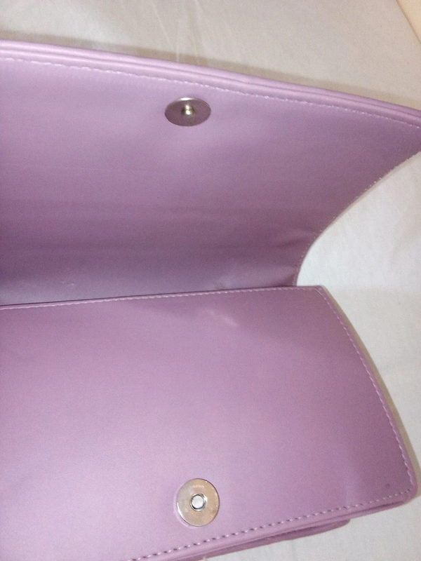 Logu's  Hand Cum Sling Leather Bag For Women  - Lavender Rose