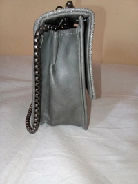 Logu's  Glitter Handbag For Women With Chain Handle  - Dorado