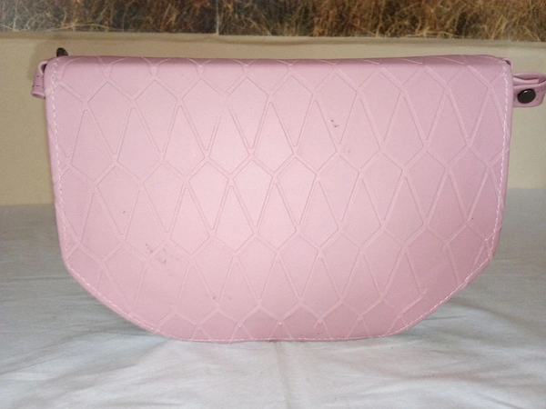 Logu's  Pu Leather 2 Way Handle Designer Handbag For Women  - Pink