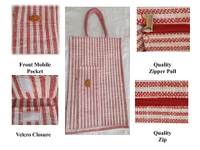 Logu's Medium Size Jute Bag with mobile pouch - Yellow