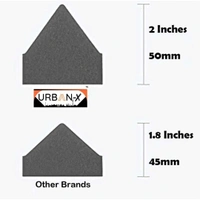 Urban-X URBAN-X® Pyramid Soundproofing Studio Acoustic Foam 1'x1' ft. - 2 Inches 50D High Density, Soundproof Foam, Noise Reduction Panels, Echo Absorption - Set of 72