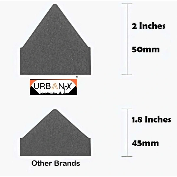 Urban-X URBAN-X® Pyramid Soundproofing Studio Acoustic Foam 1'x1' ft. - 2 Inches 50D High Density, Soundproof Foam, Noise Reduction Panels, Echo Absorption - Set of 72