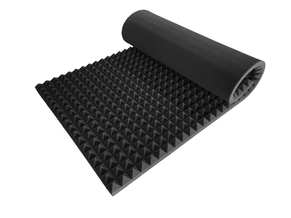 URBAN-X Pyramid Sheet 6x3 ft - 2 inches 50D Soundproofing Studio Acoustic Foams | 50D High Density, Soundproof Foam, Noise Reduction Panels, Echo Absorption - Black 50mm - Black, Set of 2