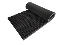 URBAN-X Pyramid Sheet 6x3 ft - 2 inches 50D Soundproofing Studio Acoustic Foams | 50D High Density, Soundproof Foam, Noise Reduction Panels, Echo Absorption - Black 50mm - Black, Set of 12