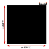 URBAN-X SoundProofing Mass Loaded Vinyl Sheet, Wall, Window & Door Soundproofing | MLV, High Density Black Colour 1900 kg/m^3 Sound Membrane - 1.5mm SELF ADHESIVE WITH GUMMING SHEET - 4x4 Ft Self Adhesive