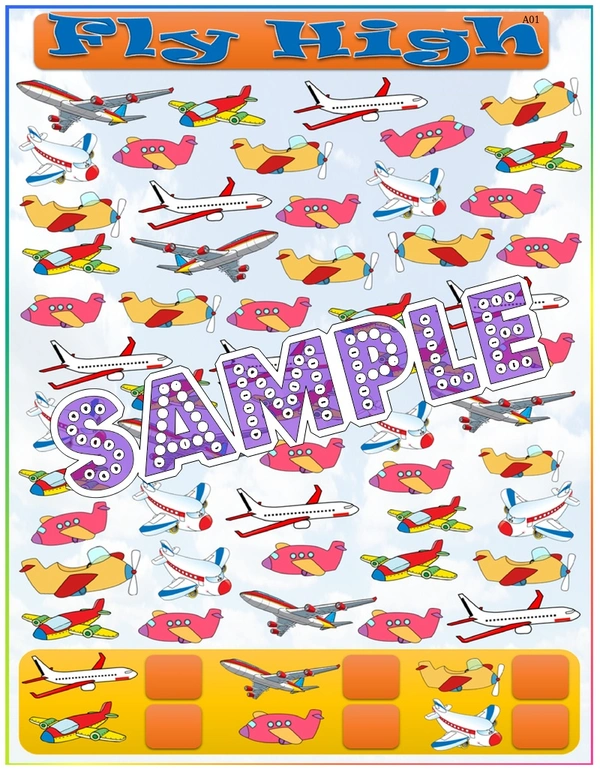 perty Aeroplane theme Paper Games (list1596_1) - 4