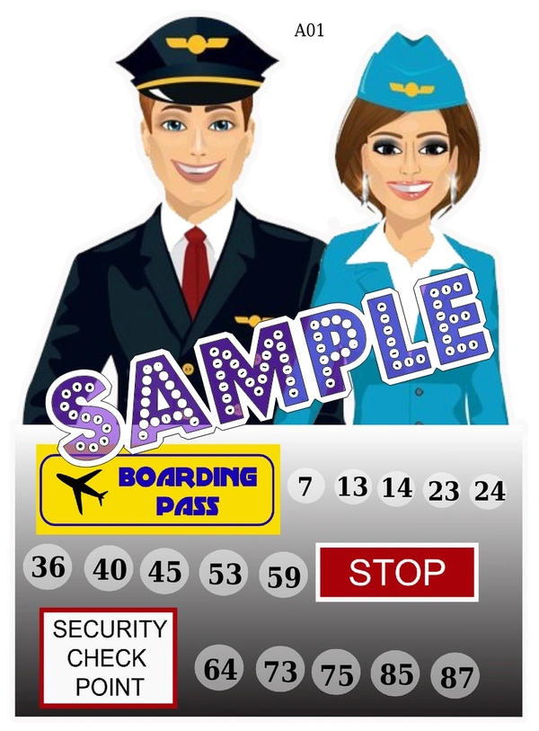 perty Aeroplane theme Tambola Housie (list1096_1) - 48