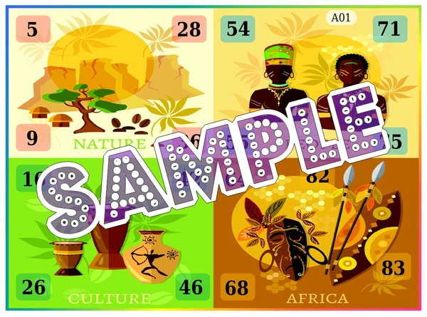 perty Africa theme Tambola Housie (list2045_1) - 48