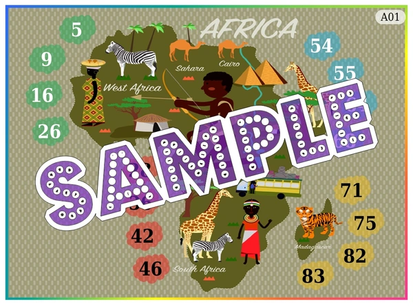perty Africa theme Tambola Housie (list2047_1) - 16