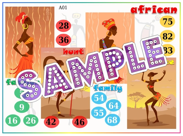 perty Africa theme Tambola Housie (list2048_1) - 24