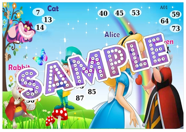 perty Alice theme Tambola Housie (list1494_1) - 16