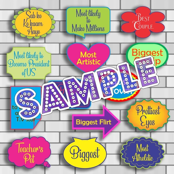 perty Alumni theme Props (list3323) - 8.9 x 5.9