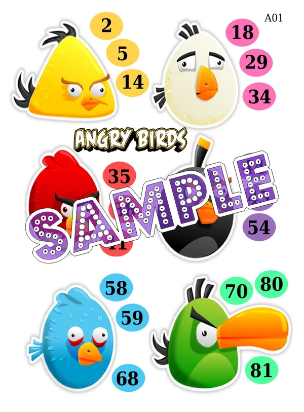 perty Angry Birds theme Tambola Housie (list2490_1) - 48