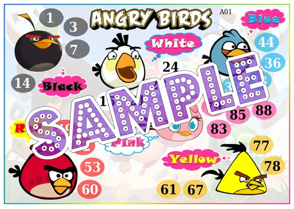 perty Angry Birds theme Tambola Housie (list2492_1) - 48