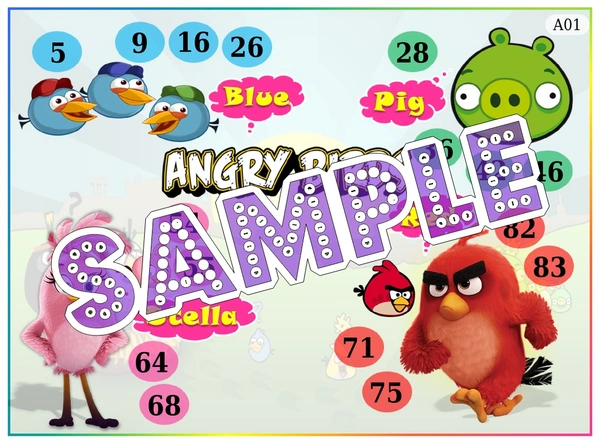 perty Angry Birds theme Tambola Housie (list2493_1) - 24