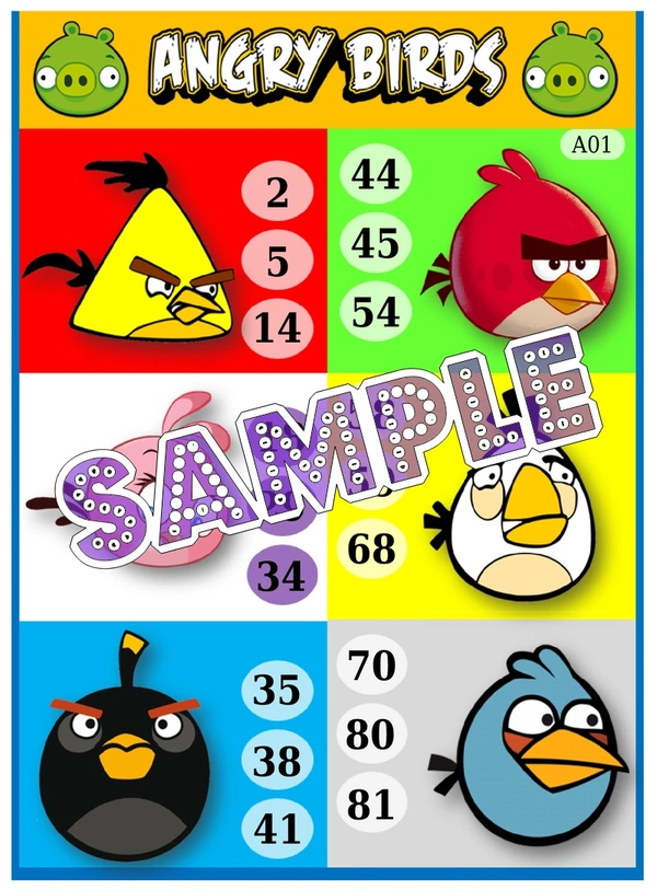 perty Angry Birds theme Tambola Housie (list2945_1) - 16