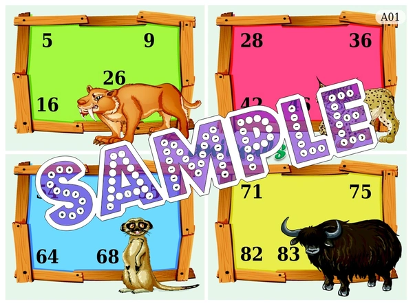 perty Animal theme Tambola Housie (list2154_1) - 24