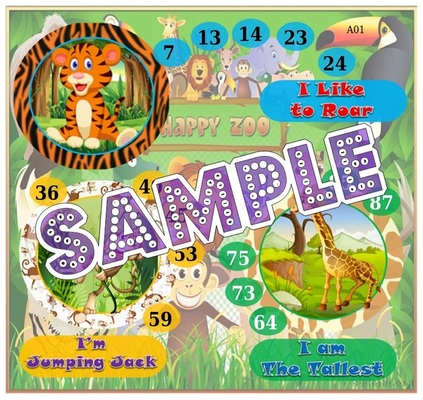 perty Animal theme Tambola Housie (list773_1) - 36