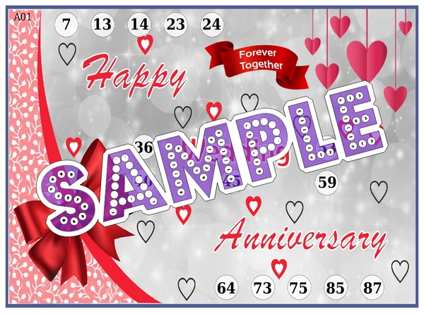 perty Anniversary theme Tambola Housie (list1218_1) - 16