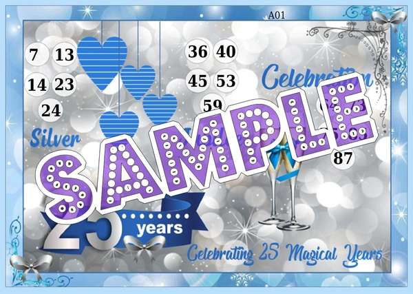 perty Anniversary theme Tambola Housie (list1304_1) - 24