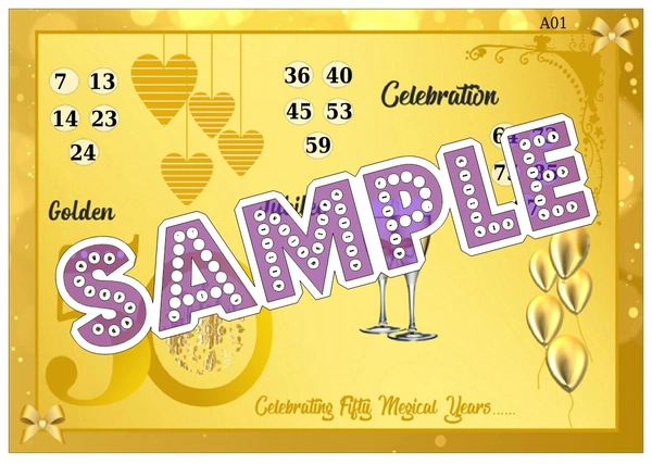 perty Anniversary theme Tambola Housie (list1306_1) - 16