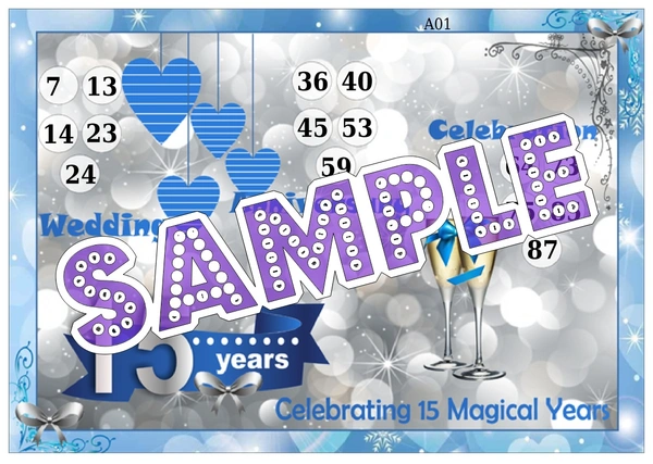 perty Anniversary theme Tambola Housie (list3262_1) - 16