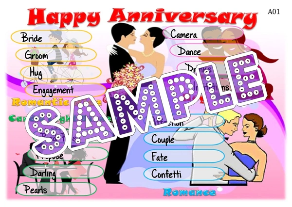 perty Anniversary theme Tambola Housie (list35_2) - 16