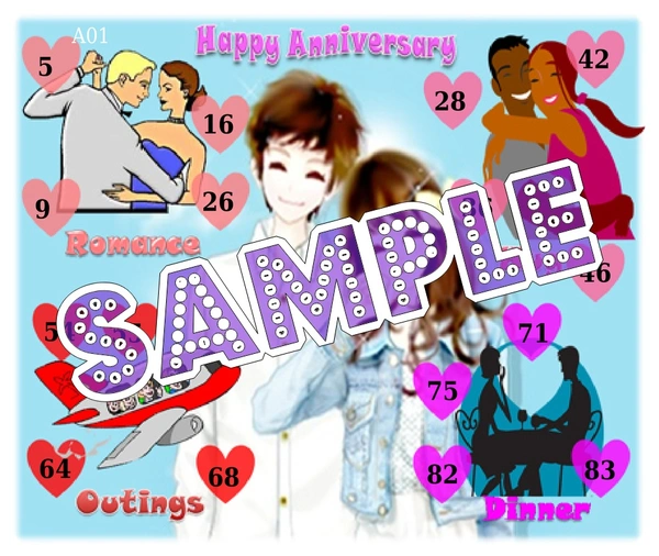 perty Anniversary theme Tambola Housie (list352_2) - 36