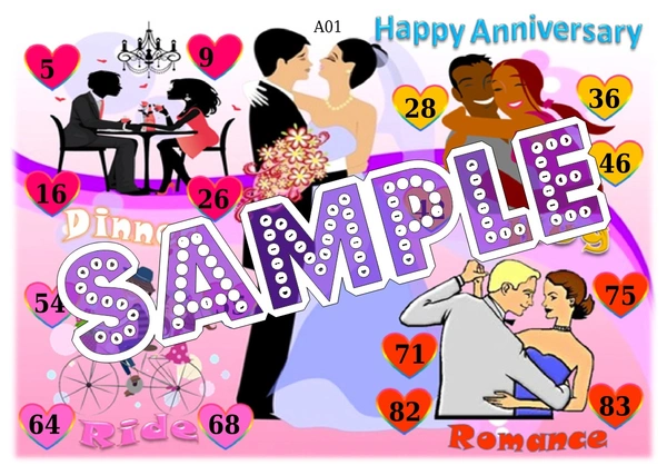 perty Anniversary theme Tambola Housie (list353_3) - 48