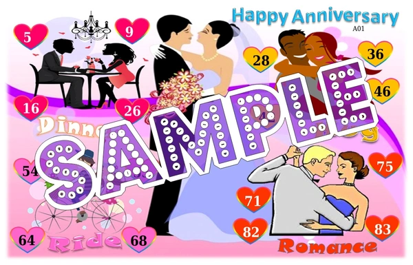 perty Anniversary theme Tambola Housie (list353_4) - 24