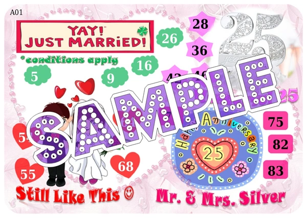 perty Anniversary theme Tambola Housie (list501_1) - 16