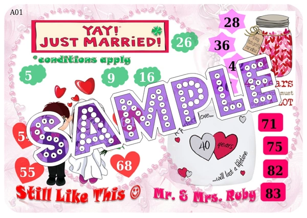 perty Anniversary theme Tambola Housie (list502_1) - 48