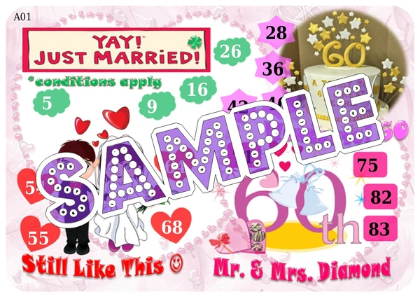 perty Anniversary theme Tambola Housie (list504_1) - 48