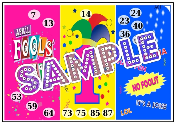 perty April Fool theme Tambola Housie (list1442_1) - 24
