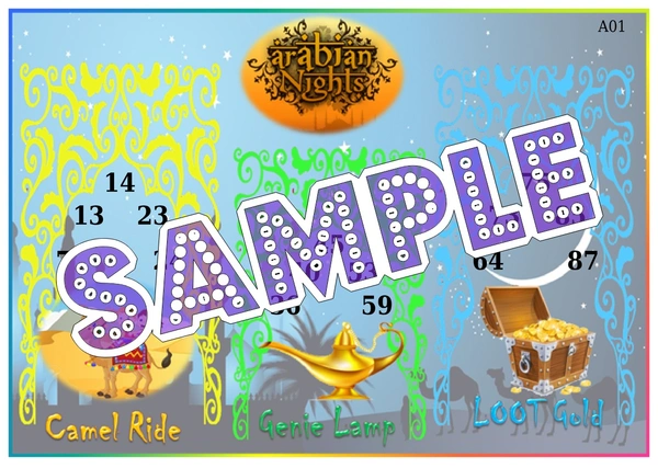 perty Arabian theme Tambola Housie (list777_1) - 16
