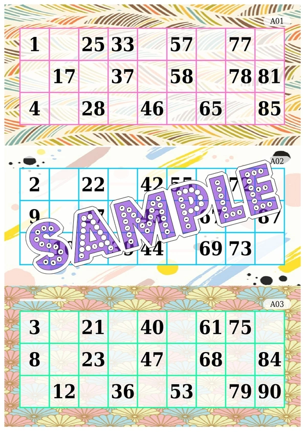 perty Art theme Tambola Housie (list3527_1) - 5.4 x 7.7