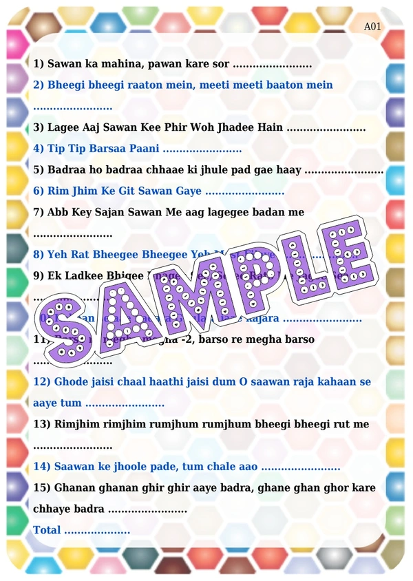 perty Autumn theme Paper Games (list1703_1) - 12