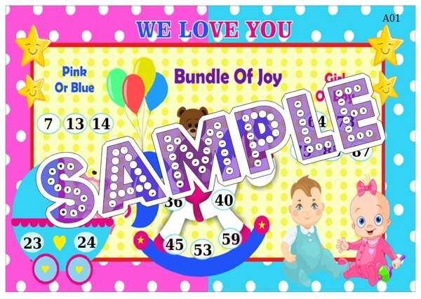 perty Baby Shower theme Tambola Housie (list1451_1) - 16