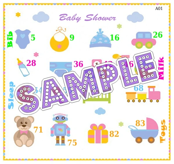 perty Baby Shower theme Tambola Housie (list226_5) - 18