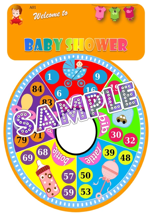 perty Baby Shower theme Tambola Housie (list2656_1) - 24