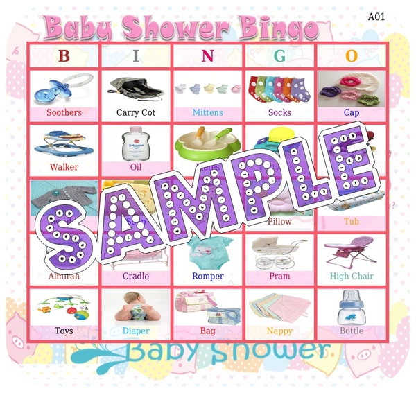 perty Baby Shower theme Tambola Housie (list843_1) - 36