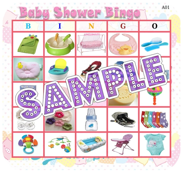 perty Baby Shower theme Tambola Housie (list844_1) - 36