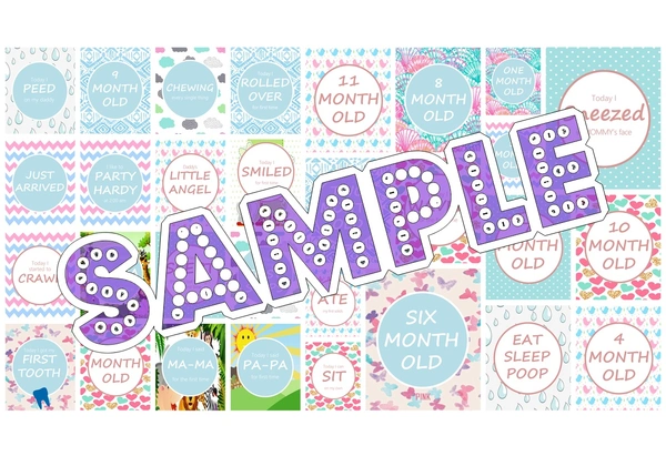 perty Baby theme Cards (list1818_1) - 6 x 4.4