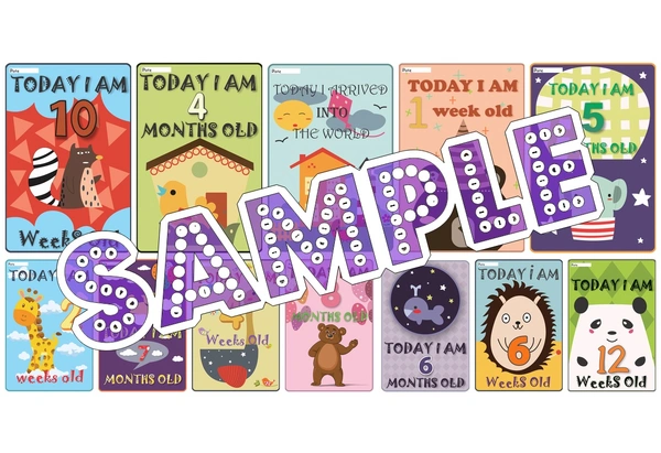 perty Baby theme Cards (list1831_1) - 6 x 4.4