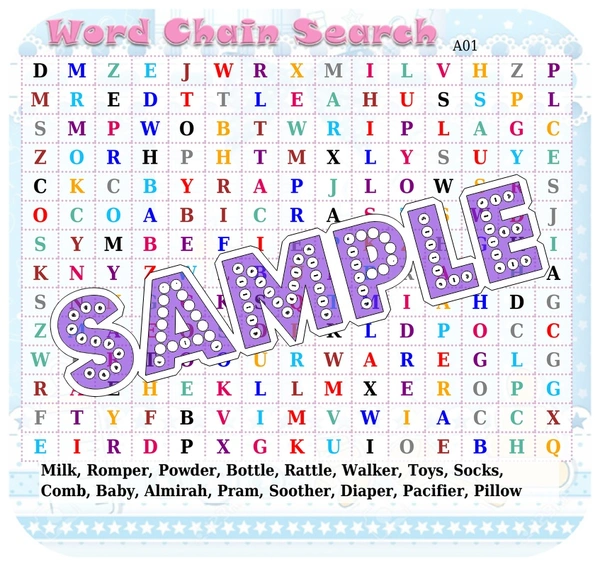 perty Baby theme Paper Games (list1530_1) - 12