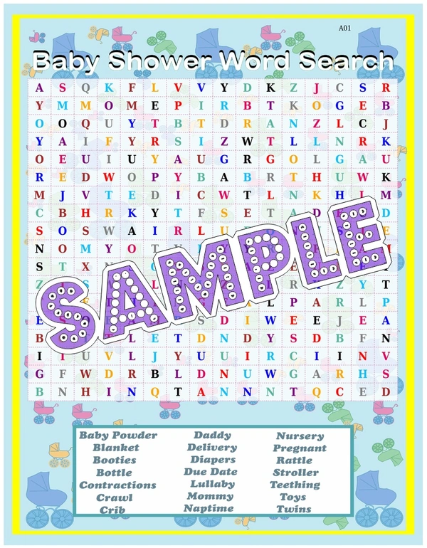 perty Baby theme Paper Games (list1945_1) - 12