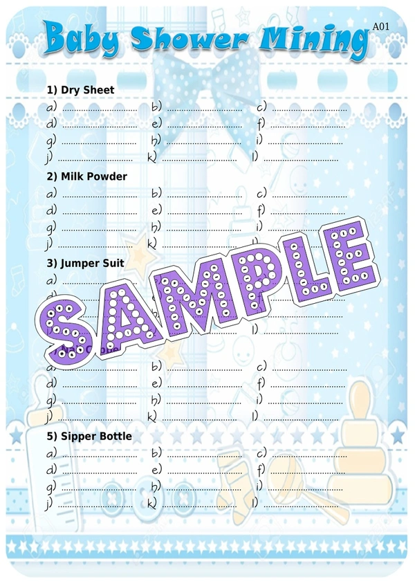 perty Baby theme Paper Games (list837_1) - 12