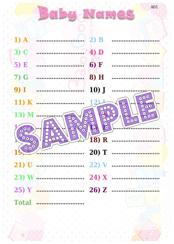 perty Baby theme Paper Games (list848_1) - 24