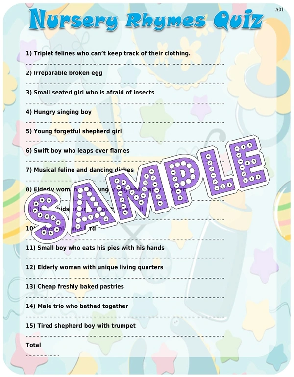 perty Baby theme Paper Games (list854_1) - 4